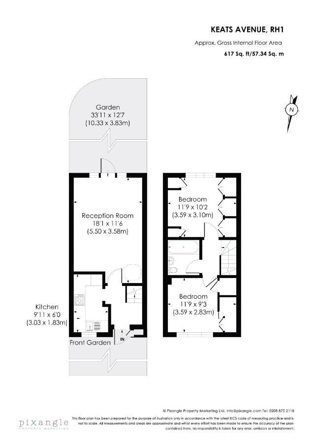 Surrey Stays - 2 Bedroom House, Rh1, Contractors Welcome, Sleeps 5 Max, 2 Parking Spaces, Near Town Centre, Train Station And Gatwick Airport Redhill  Exterior photo